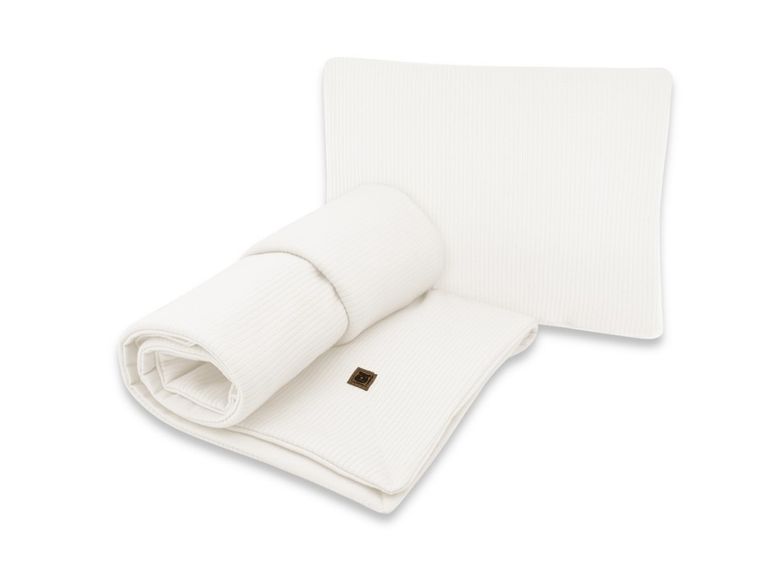 MimiNu, Soft, zestaw: pościel z wypełnieniem, TOG 1.75, ecru, 75-100 cm