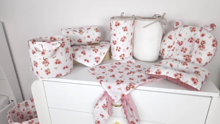 MimiNu, Trio, Kaczuszki, śliniak, pudrowy róż, 3 szt.