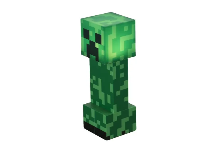 Minecraft, Creeper, lampka nocna, latarka, 18 cm