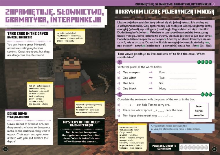 Minecraft. Język angielski. Megazadania 7+