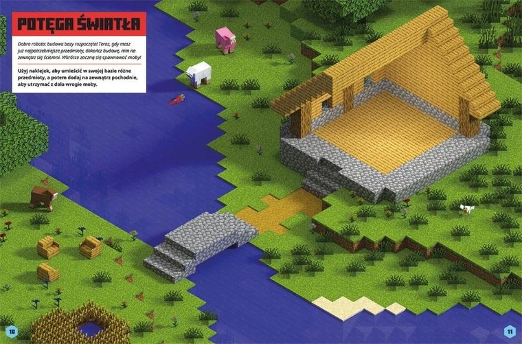 Minecraft. Naklejkowa przygoda. Moby atakują