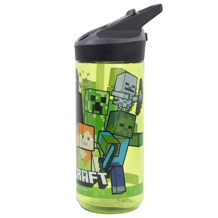 Minecraft, Prem, butelka plastikowa z ustnikiem, ecozen, 620 ml