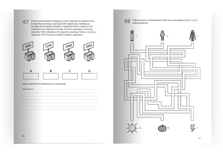 Minecraft. Zagadki i zabawy edukacyjne
