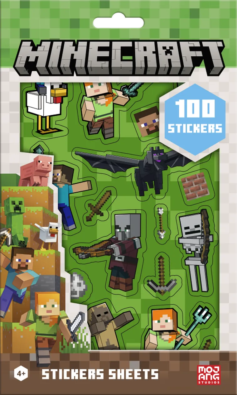 Minecraft, zestaw naklejek