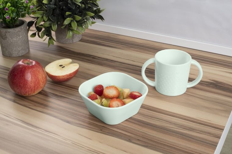 Miniland, Dolce, zestaw do karmienia, pudrowy róż, 5 szt.