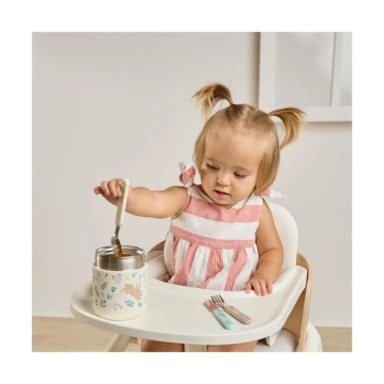 Miniland, Dreamland & CRVSH, termos do posiłków mini, króliczki, 280 ml