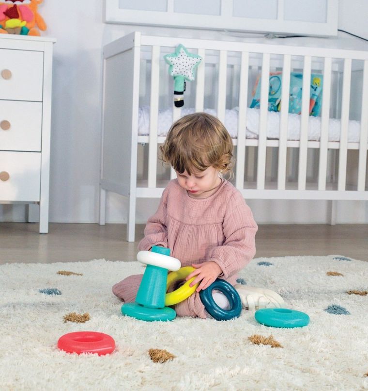 Miniland, Feel To Learn, piramidka edukacyjna, sorter