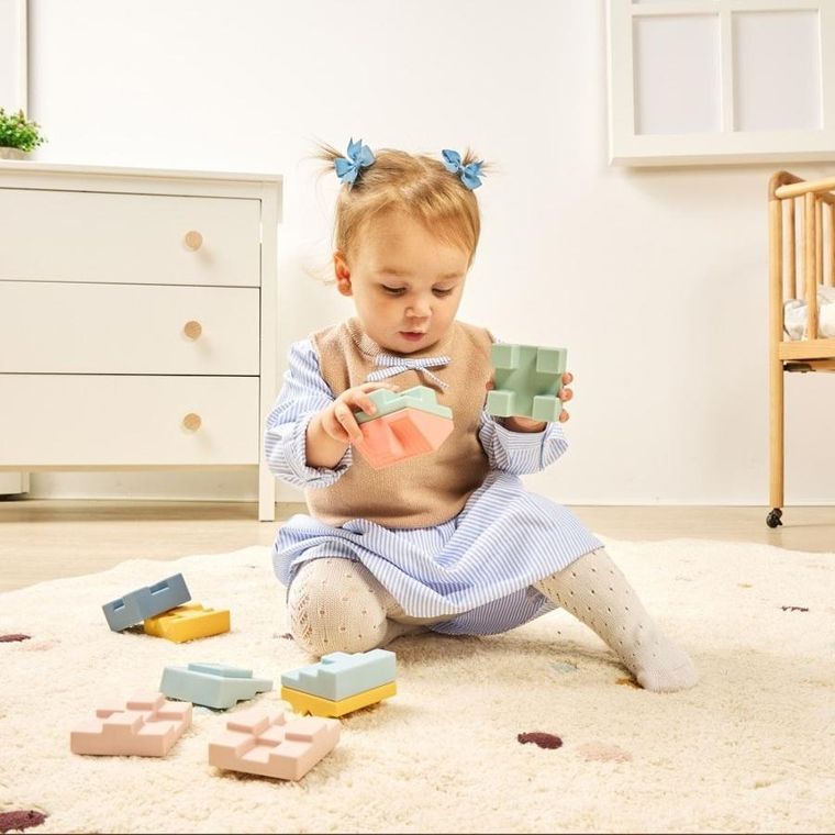 Miniland, miękkie klocki, wieża