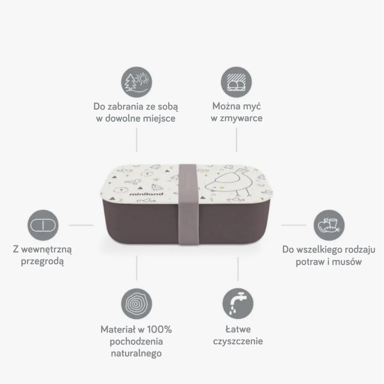 Miniland, Ptaszek, ECO-friendly, pojemnik śniadaniowy