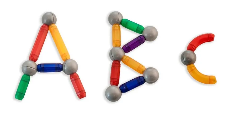 Miniland, zestaw klocków magnetycznych 36 szt.