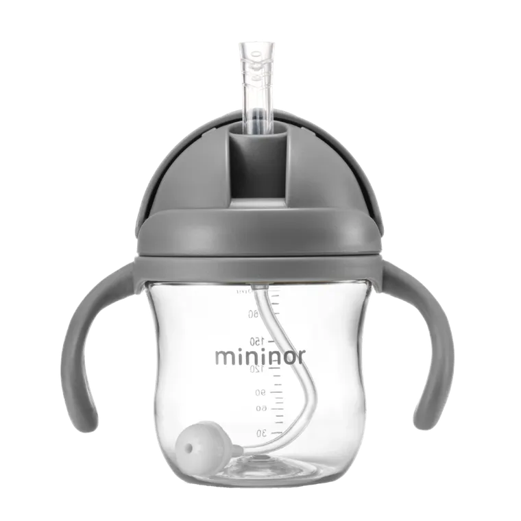 Mininor, bidon ze słomką, Grey Seal, 220 ml