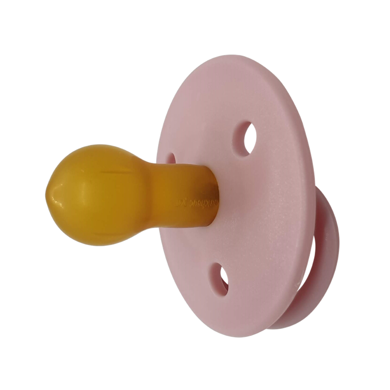 Mininor, smoczek lateksowy, Rose, 0m+, 2 szt.