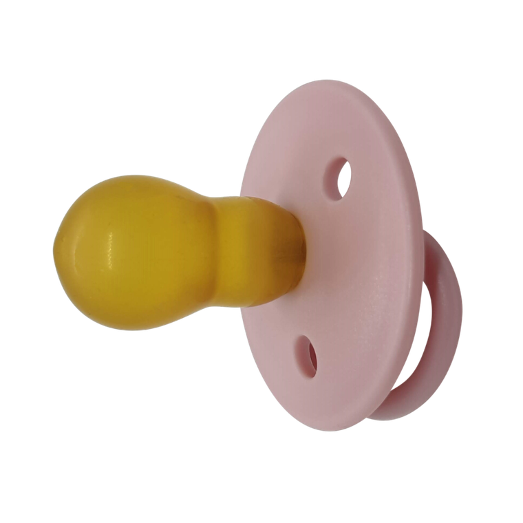 Mininor, smoczek lateksowy, Rose, 6m+, 2 szt.