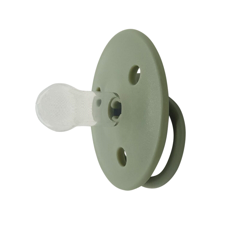 Mininor, smoczek silikonowy, Willow Green, 0m+, 2 szt.