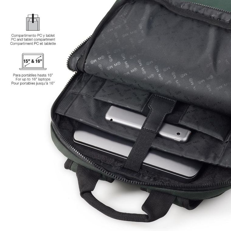 Miquelrius, Back To Work, plecak, zielony, 13l