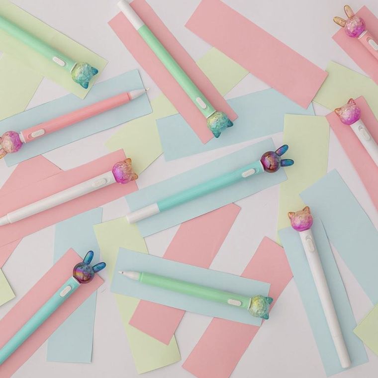 Miquelrius, długopis ze zwierzątkiem i światełkiem, zielony kot