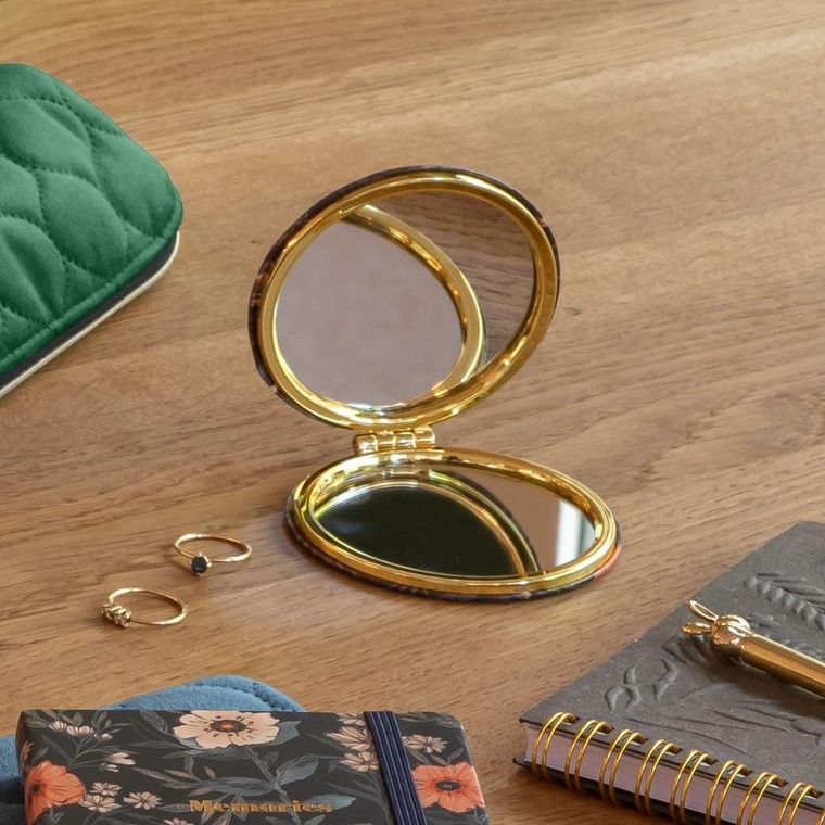 Miquelrius, lusterko kieszonkowe, dwustronne, Red