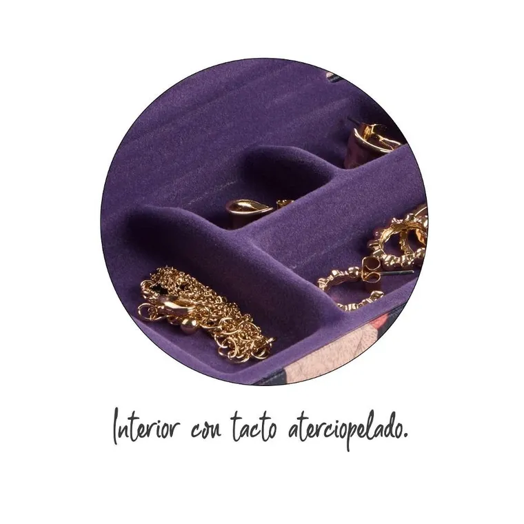 Miquelrius, pudełeczko na biżuterię z lusterkiem, Blush Magnolia