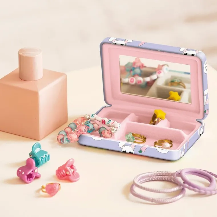 Miquelrius, pudełeczko na biżuterię z lusterkiem, królik