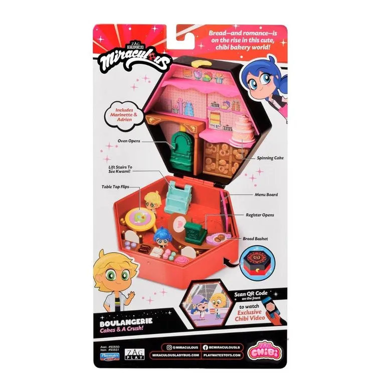 Miraculous: Biedronka i Czarny Kot, Chibi Piekarnia, figurka
