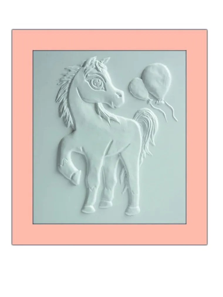 Mirage Hobby, Wypukła Malowanka, zestaw kreatywny do malowania, Konik Arab