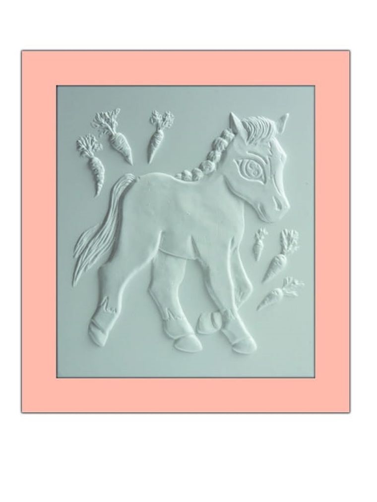 Mirage Hobby, Wypukła Malowanka, zestaw kreatywny do malowania, Konik Holsztyński