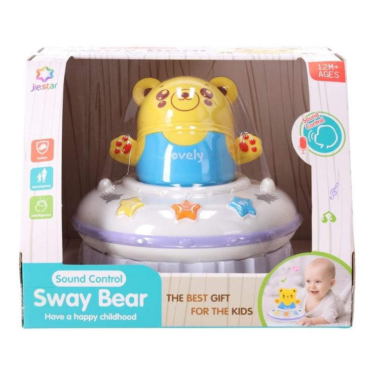 Miś bujaczek, interaktywna zabawka niemowlęca