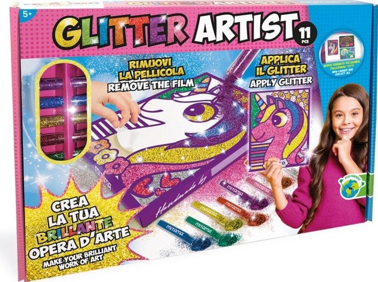 Mitama, Glitter Artist, zestaw kreatywny do malowania brokatem, 1 szt.