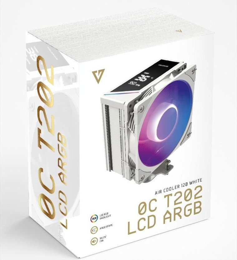 Modecom, Volcano, chłodzenie powietrzne, 0C T202 LCD ARGB 120, białe