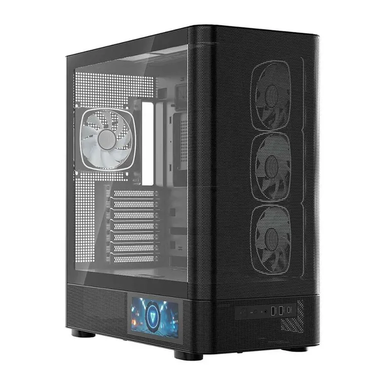 Modecom, Volcano, obudowa komputerowa, AQ400 ARGB MIDI, czarna