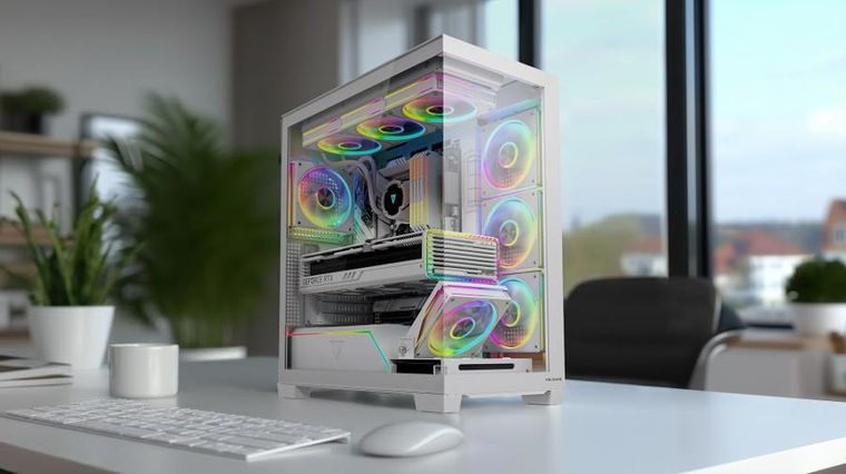 Modecom, Volcano, obudowa komputerowa, STELLAR PLUS ARGB MIDI NF, biała