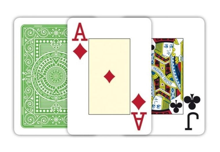 Modiano, Texas Poker Jumbo Index, karty do gry, jasnozielone