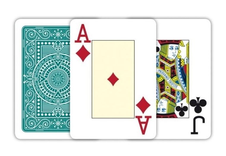 Modiano, Texas Poker Jumbo Index, karty do gry, zielone