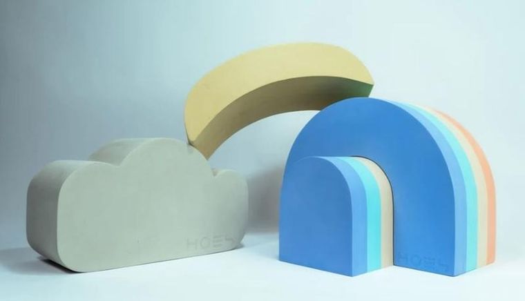 Moes, Księżyc, zabawka ruchowa, piankowa