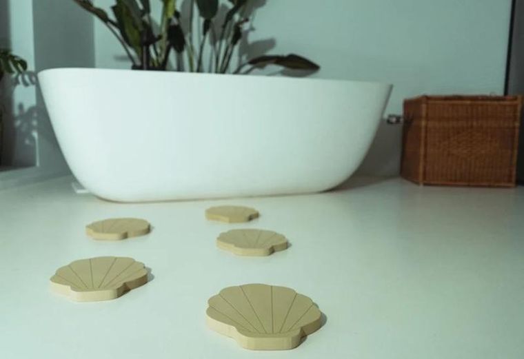 Moes, Muszelki, zabawki kreatywne, piankowe, 5 elementów