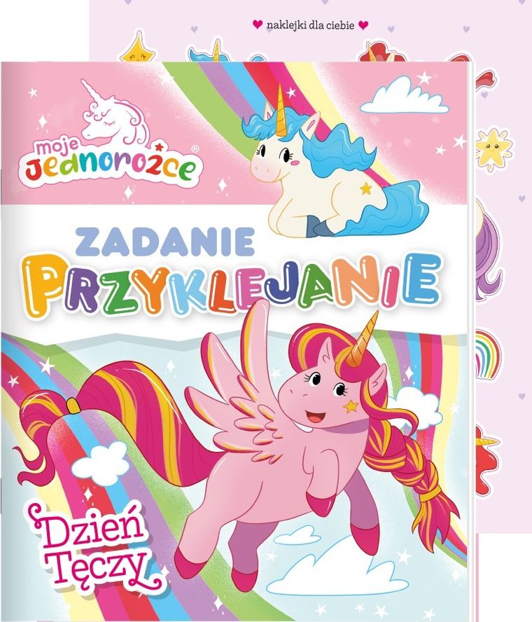 Moje jednorożce. Zadanie Przyklejanie. Dzień tęczy
