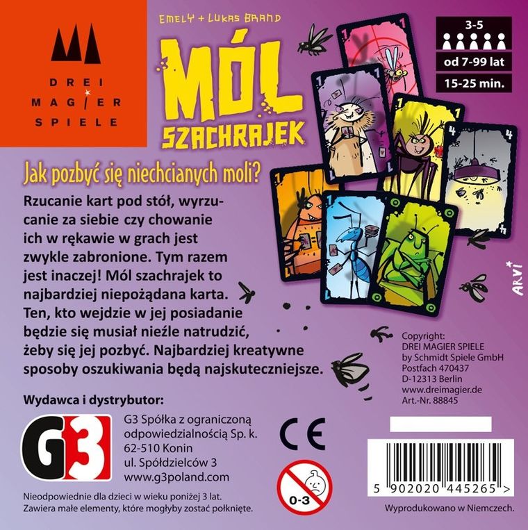 Mól szachrajek, gra karciana