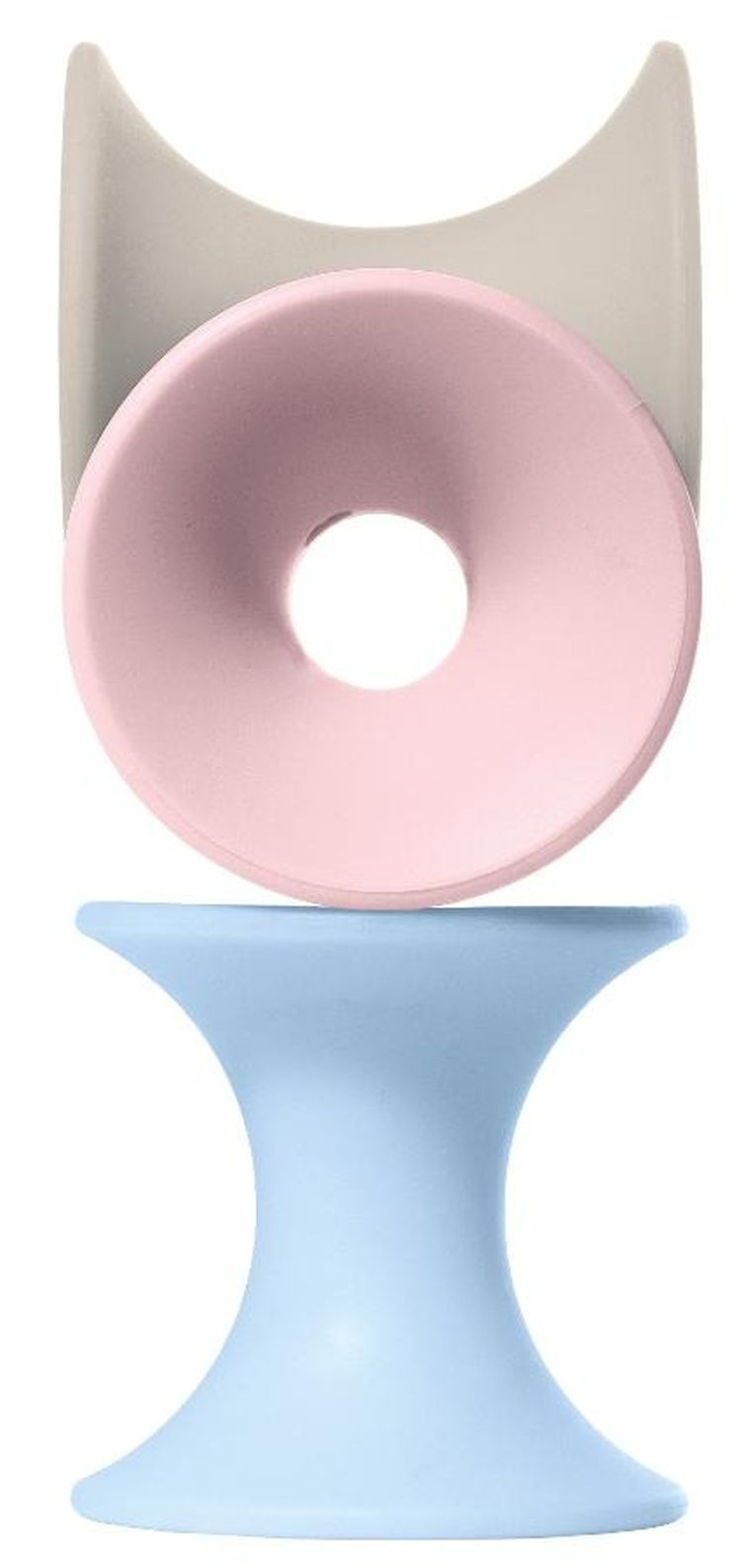 Moluk, Tulu, klocki silikonowe, zabawka kreatywna, Pastel, 3 elementy