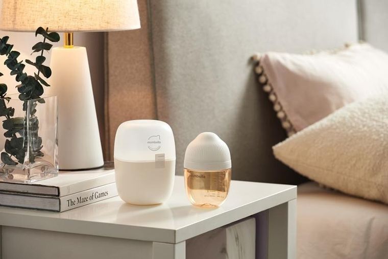 Mombella, butelka antykolkowa dla noworodka, PPSU, ivory, 210 ml