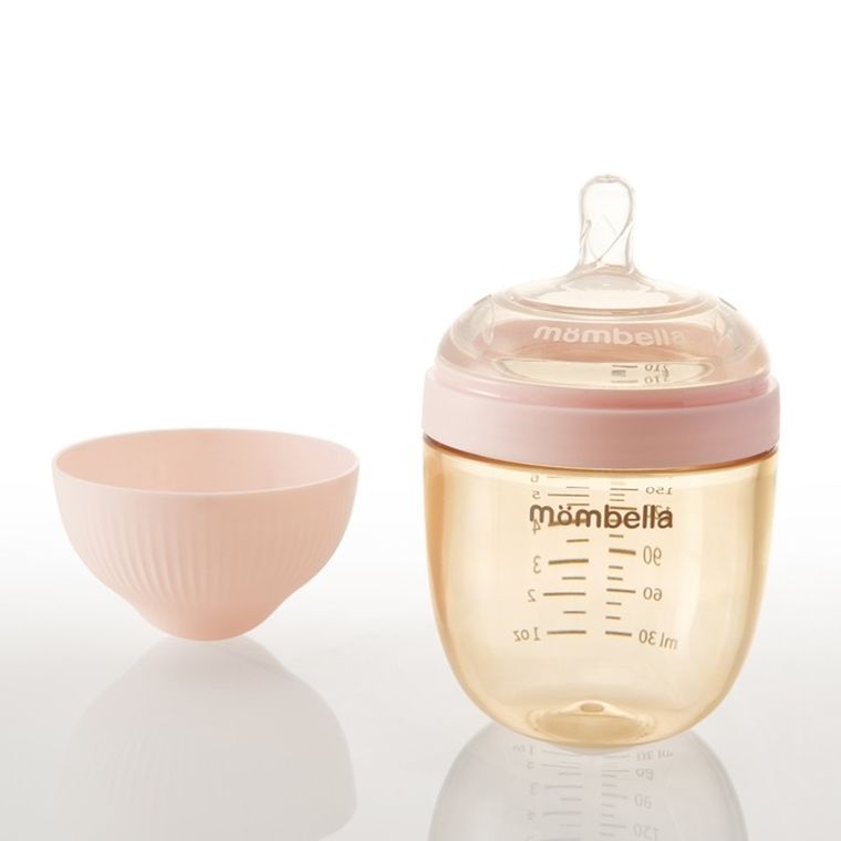 Mombella, Butelka antykolkowa dla noworodka, PPSU, Roze, 210 ml