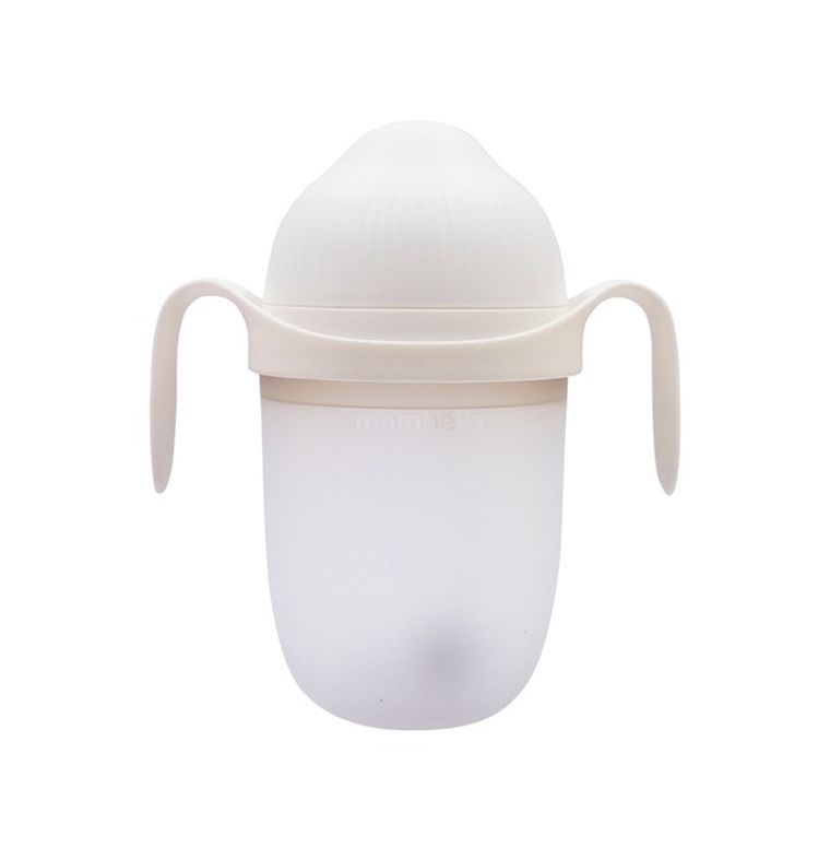 Mombella, butelka antykolkowa dla noworodka, silikonowa, ivory, 300 ml