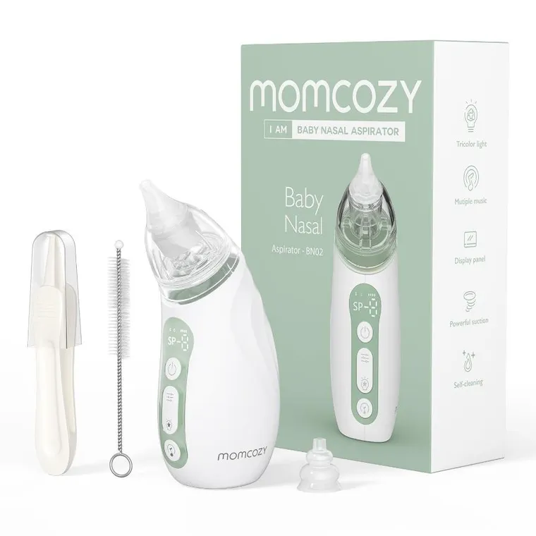Momcozy, aspirator do nosa dla dzieci, zielony, BN02