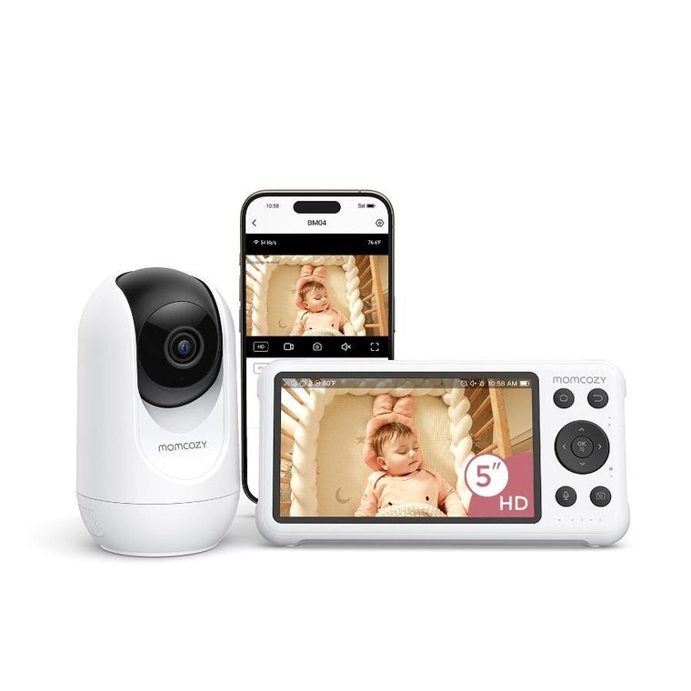 Momcozy, BM04 Smart Wi-Fi Video Baby Monitor, elektroniczna niania wideo