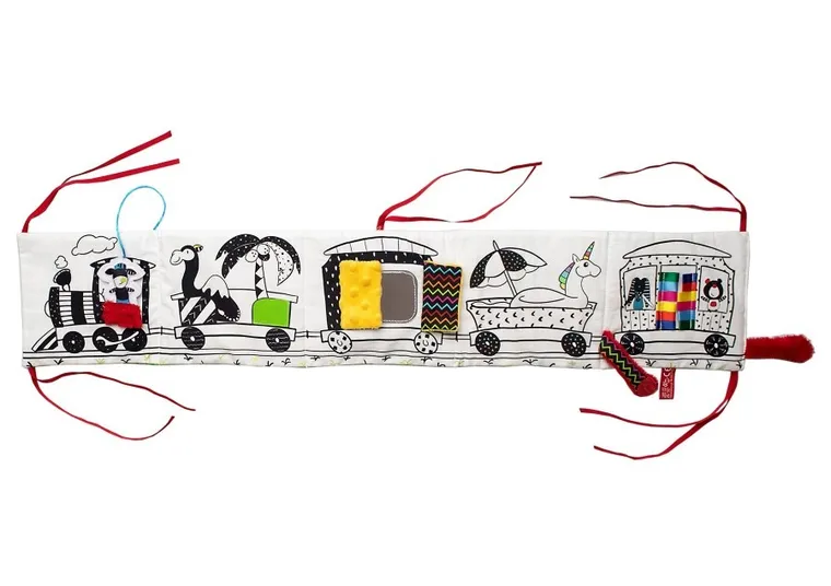 Mom's Care, ciuchcia, książeczka sensoryczna