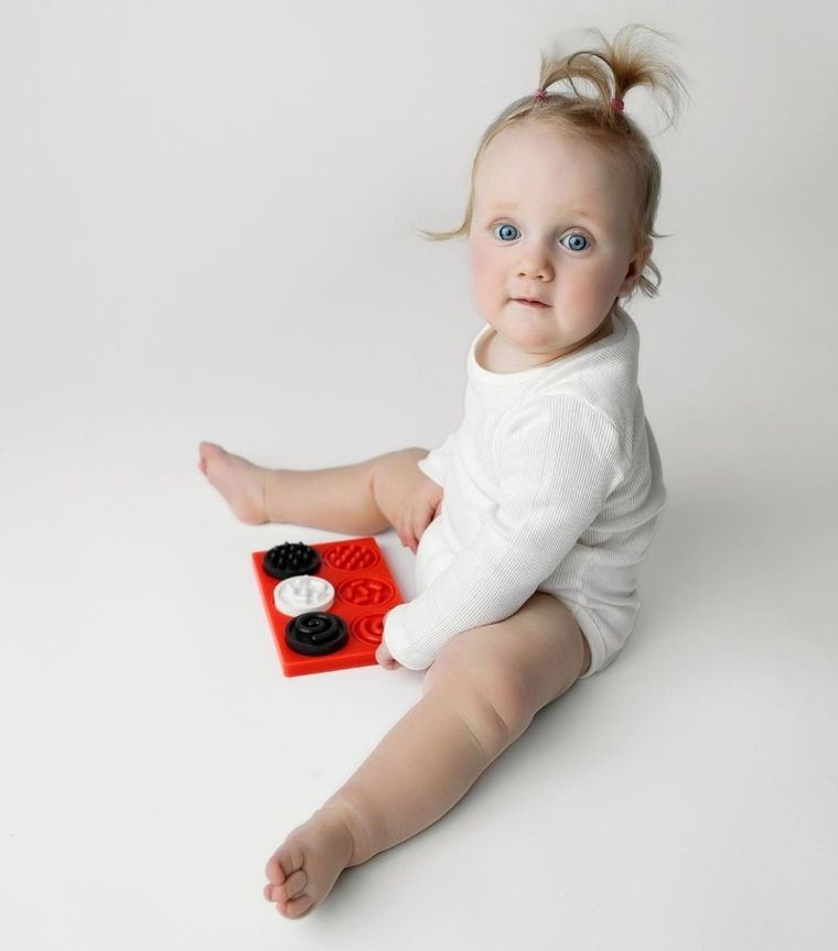 Mom's Care, Kontrastowe kółeczka, puzzle sensoryczne