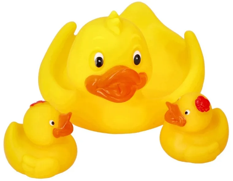 Mom's Care, mydelniczka kaczka, zabawka do kąpieli, 3 szt.