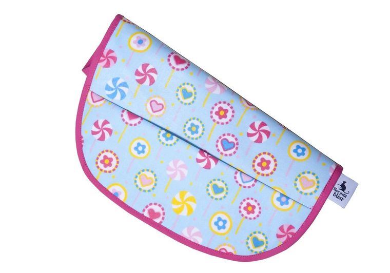 Mon Petit Bleu, śliniak z kieszonką, Lizaki