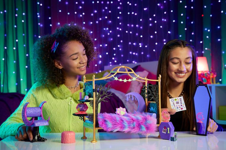 Monster High, Sypialnia Clawdeen Wolf, zestaw do zabawy bez lalki