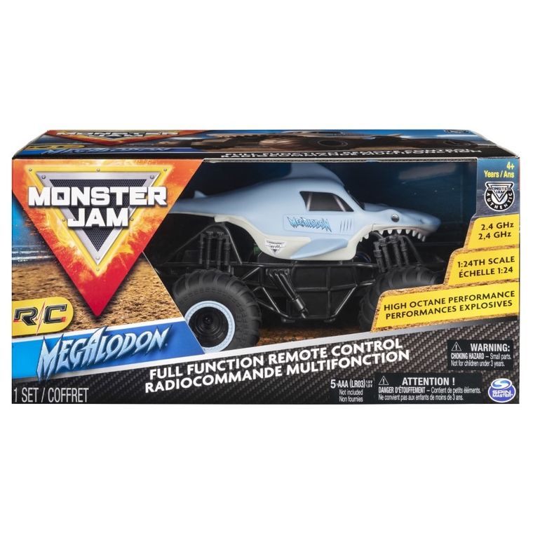 Monster Jam, Megalodon, pojazd zdalnie sterowany, 1:24
