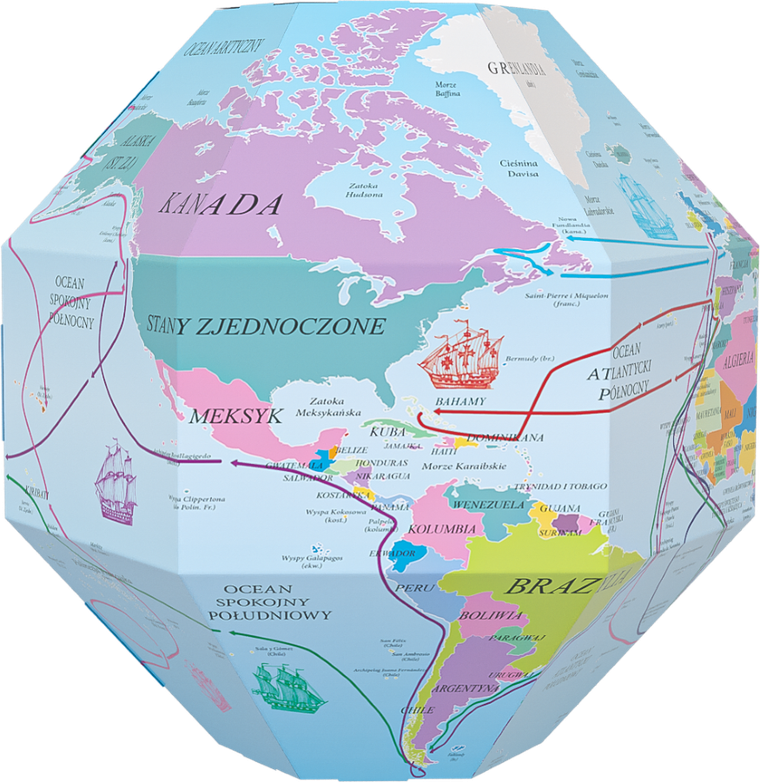 Monumi, Odkrywca, globus 3D do składania, średnica 35 cm